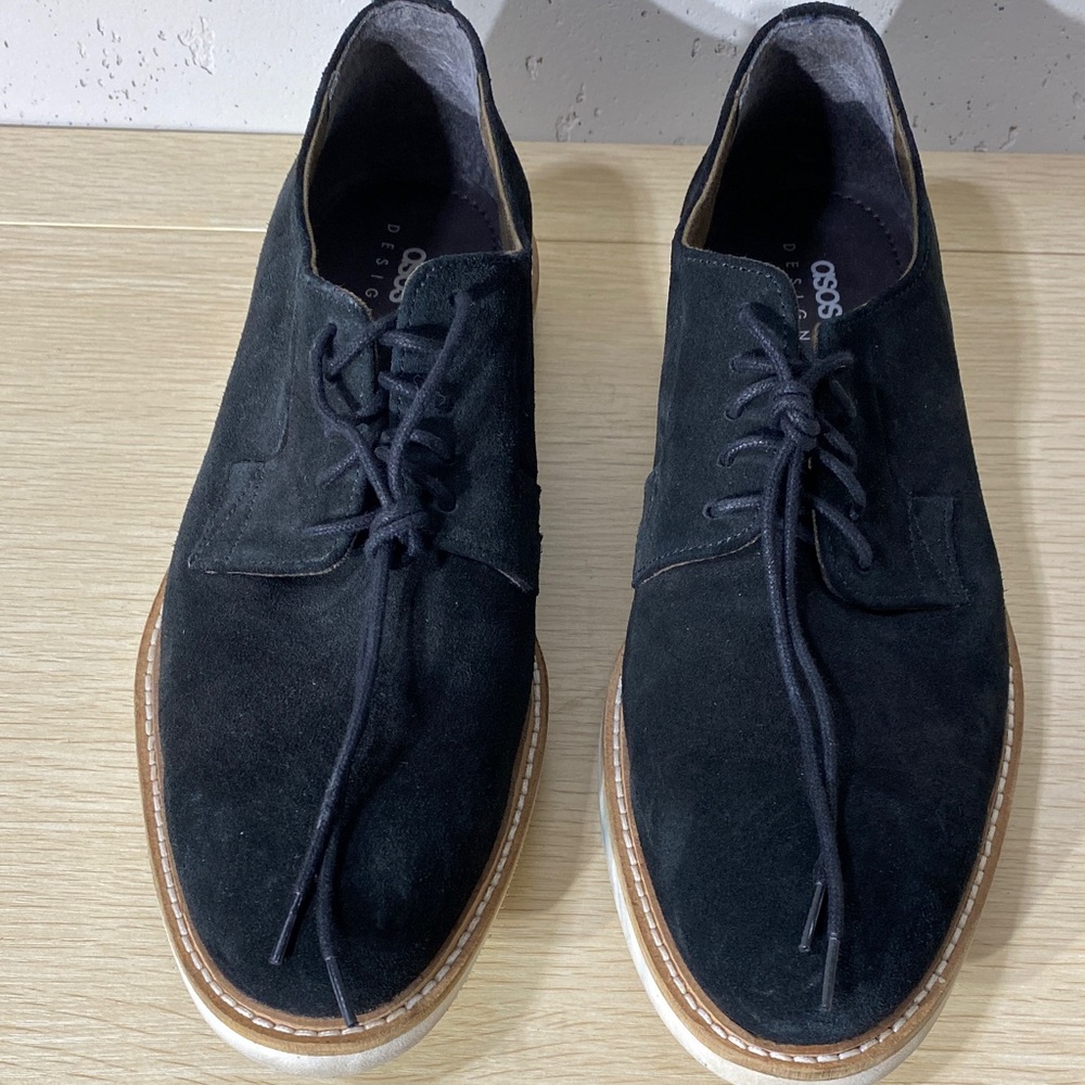 ASOS Black Suede Chukka Boots with Contrast Sole